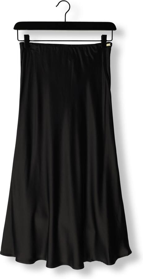 Pom Amsterdam Satin Zwarte Midi Rok Black Dames - Foto 2