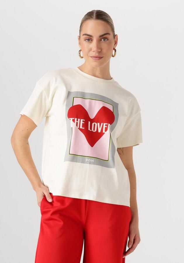 POM AMSTERDAM Dames Tops & T-shirts The Lover Wit - Foto 4