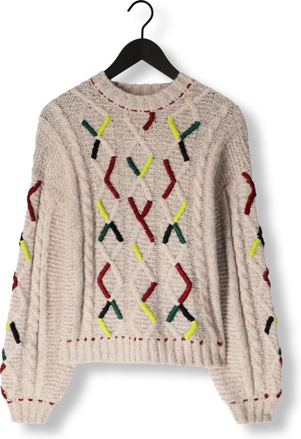 Pom Amsterdam Kabelroze Trui & Vest Multicolor Dames - Foto 3