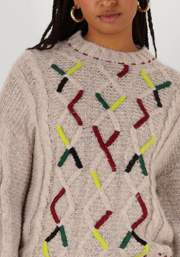 Pom Amsterdam Kabelroze Trui & Vest Multicolor Dames - Foto 2