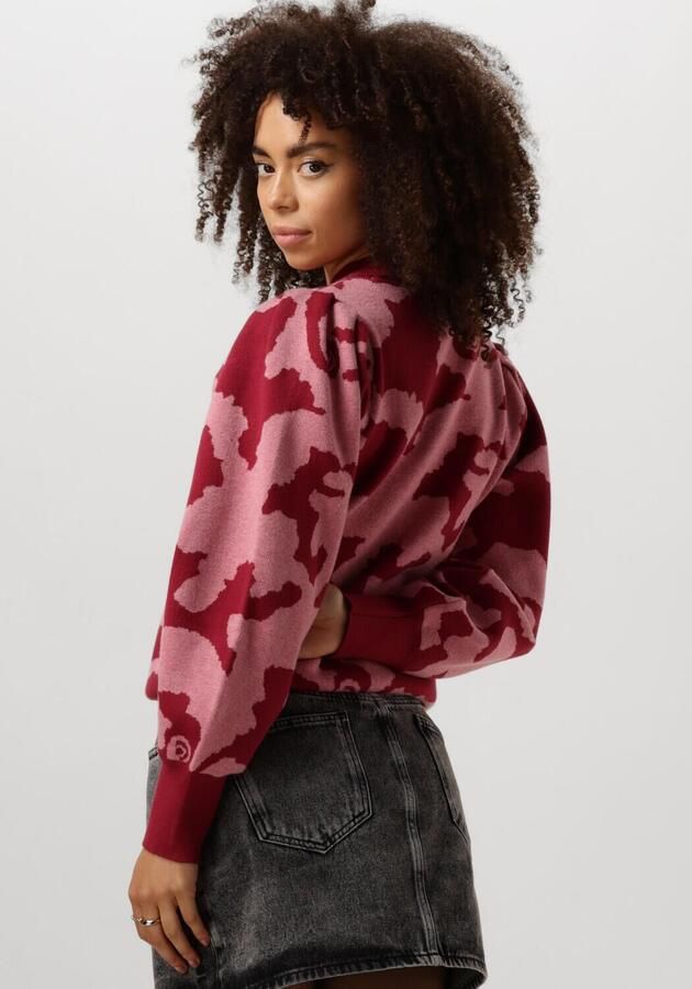 POM AMSTERDAM Dames Truien & Vesten Camo Red Roest - Foto 2