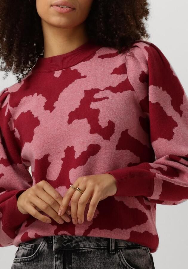 POM AMSTERDAM Dames Truien & Vesten Camo Red Roest - Foto 3