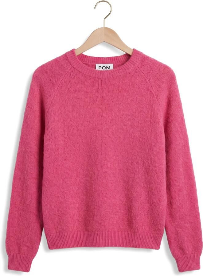 POM AMSTERDAM Dames Truien & Vesten Milou Ultra Pink Fuchsia - Foto 3