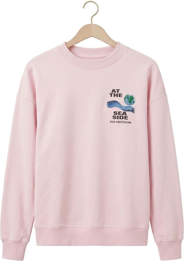POM AMSTERDAM Dames Truien & Vesten Sweater Seaside Pink Roze - Foto 2