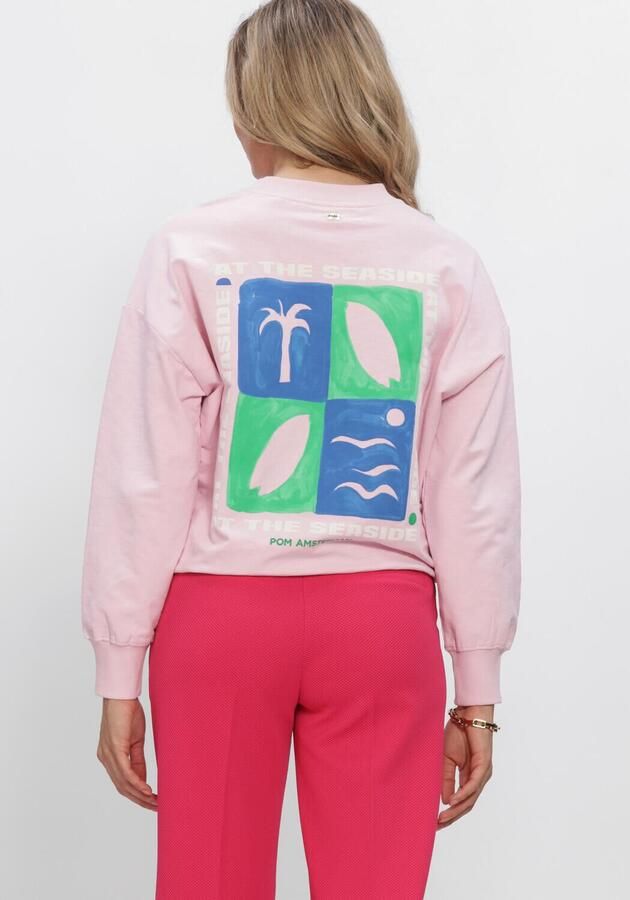 POM AMSTERDAM Dames Truien & Vesten Sweater Seaside Pink Roze - Foto 3
