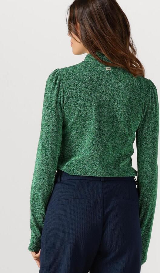POM AMSTERDAM Dames Truien & Vesten Turtleneck Glitterr Pine Green Groen - Foto 2