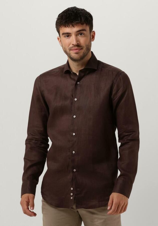PORTO MILANO Heren Overhemden Lagos Bruin - Foto 4