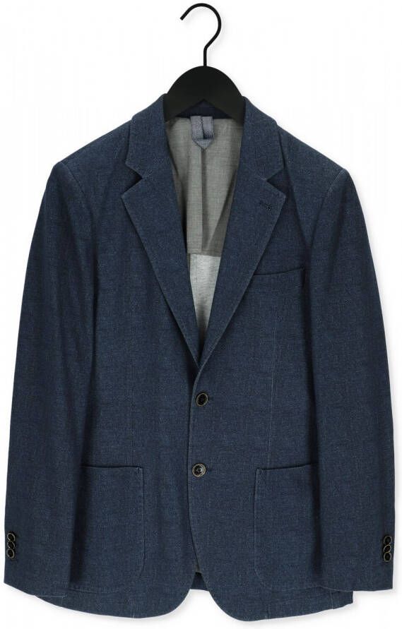 PROFUOMO Heren Colberts Jacket Knitted Ho Donkerblauw