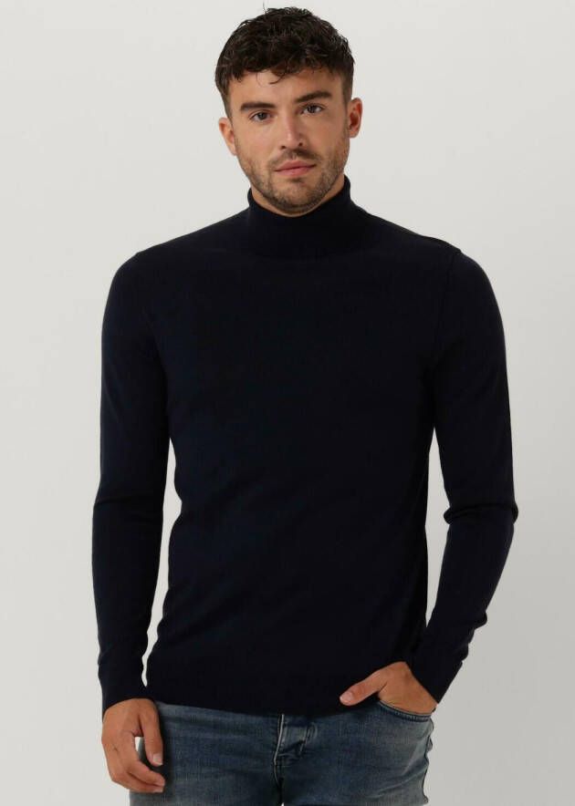 Profuomo Donkerblauwe Coltrui Pullover Roll Neck