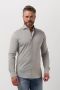 Profuomo business overhemd slim fit grijs effen knitted katoen - Thumbnail 1
