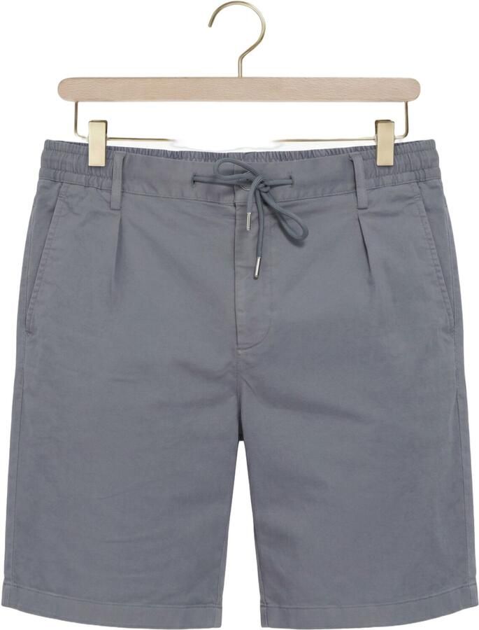 Profuomo relaxed chino short grijsblauw - Foto 2