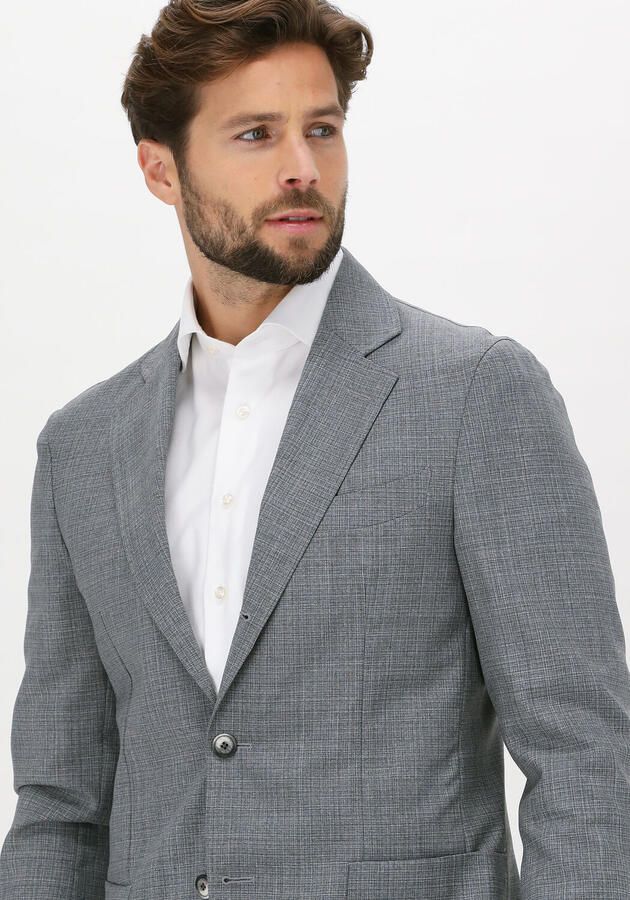 PROFUOMO Heren Colberts Jacket Halfmoon Lichtgrijs - Foto 2