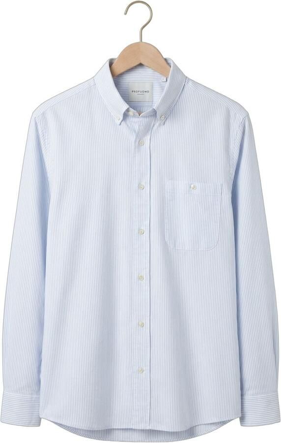 PROFUOMO Heren Overhemden Casual Wit - Foto 4