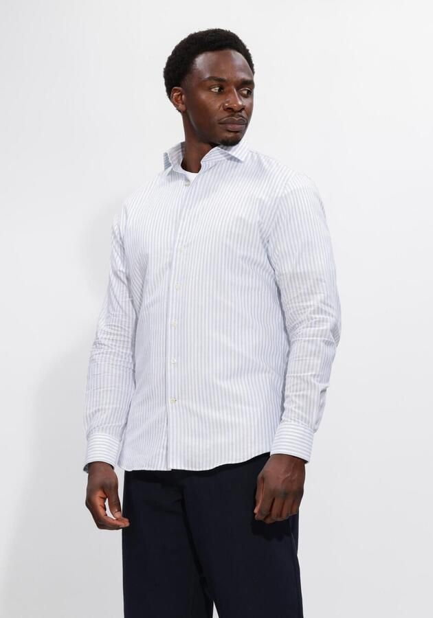 PROFUOMO Heren Overhemden Cotton Linen Lichtblauw