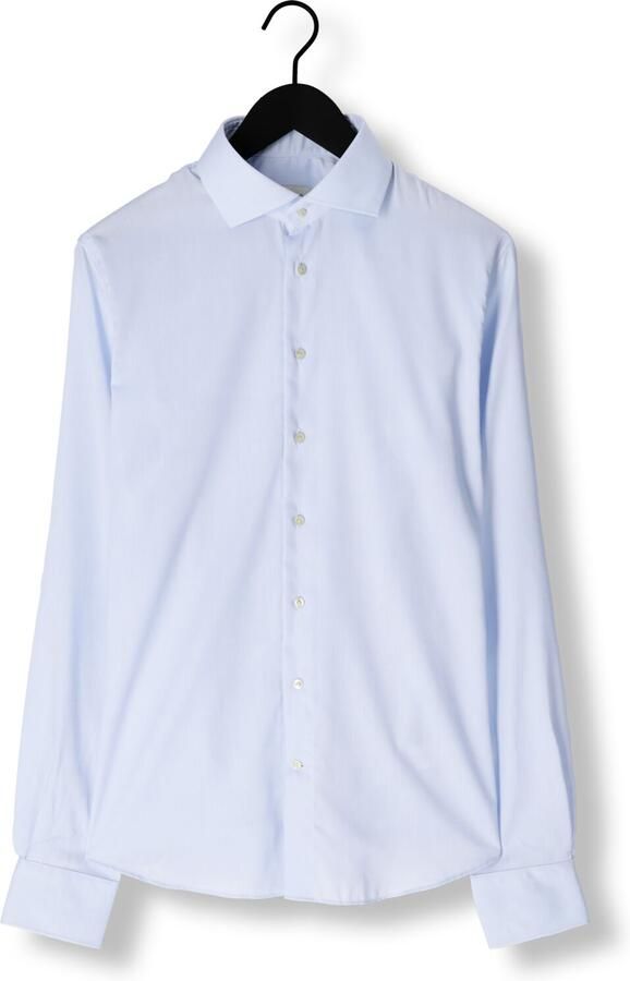 PROFUOMO Heren Overhemden Fine Twill Slim Fit Non Iron Extra Long Sleeve Lichtblauw - Foto 2