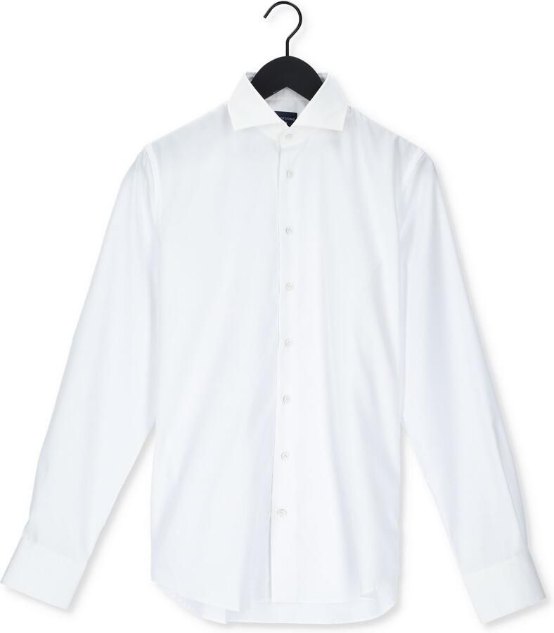 Profuomo Witte Overhemdjurk van Katoen met Slim Fit White Heren