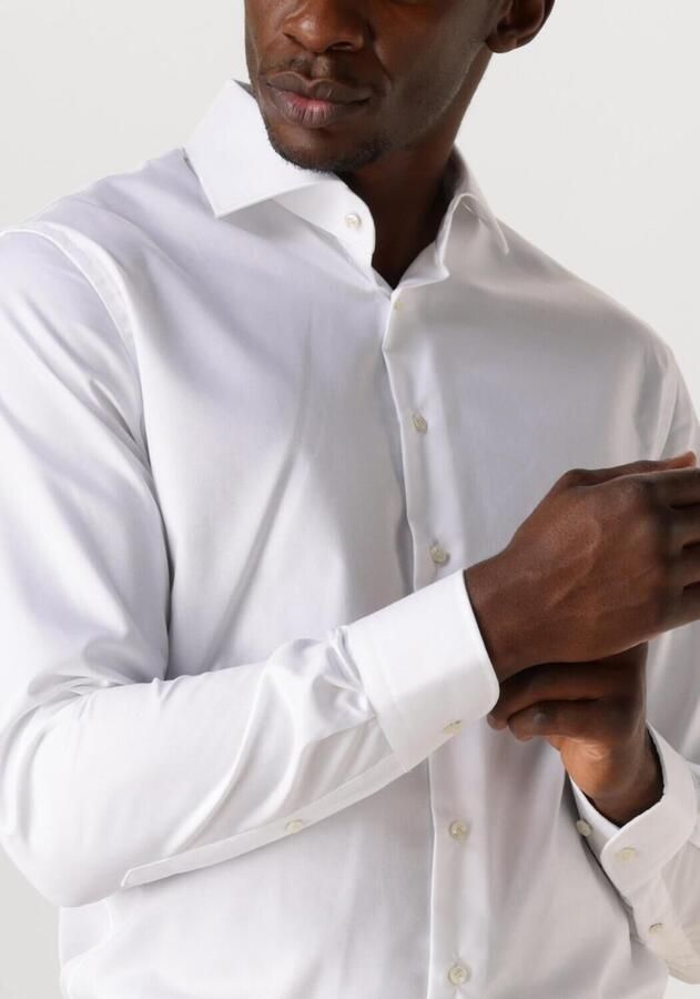 Profuomo Witte Overhemdjurk van Katoen met Slim Fit White Heren - Foto 2