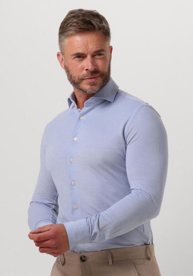 Profuomo Lichtblauwe Overhemdjurk van Katoen met Slim Fit Blue Heren - Foto 4