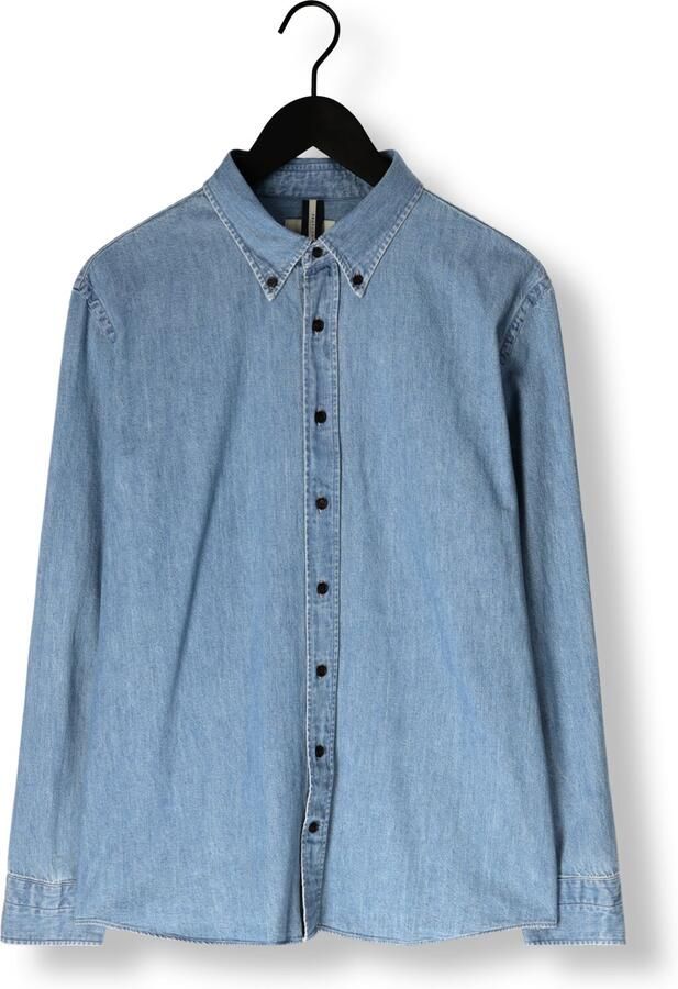 PROFUOMO Heren Overhemden Shirt Bttn Down Rlx Denim Blauw - Foto 2