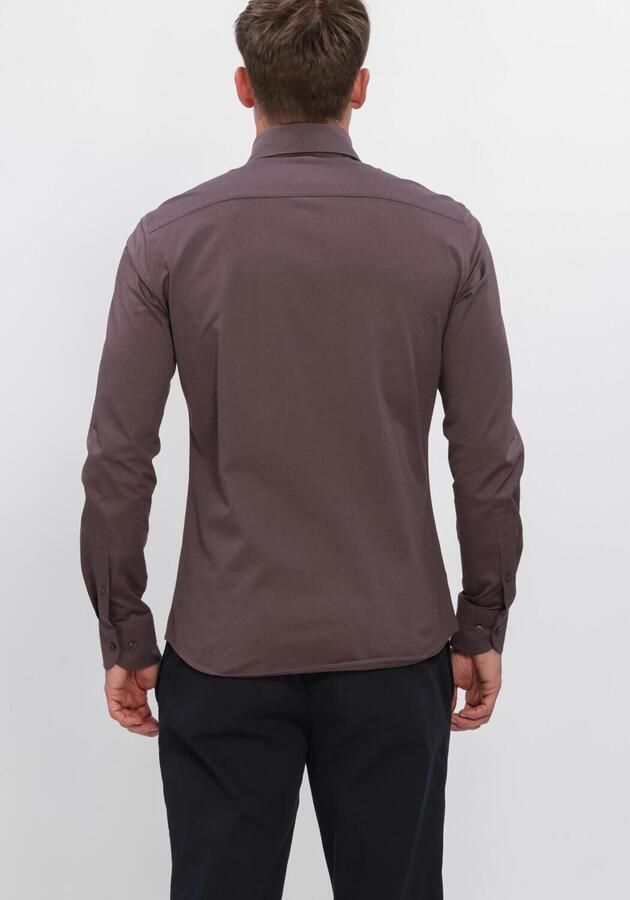 PROFUOMO Heren Overhemden Shirt One Piece Japanese Knitted Bruin - Foto 2