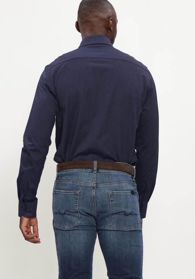 PROFUOMO Heren Overhemden Shirt One Piece Japanese Knitted Donkerblauw - Foto 3