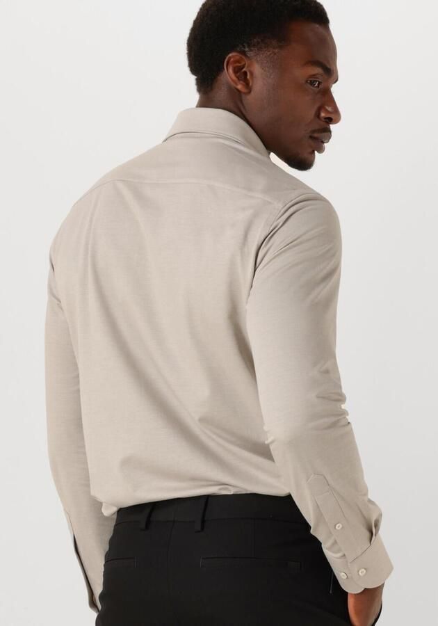 PROFUOMO Heren Overhemden Shirt X-cutaway Japanese Knitted Beige - Foto 2