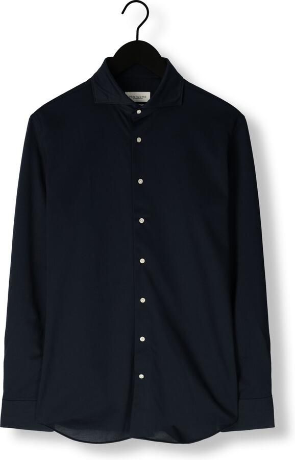 PROFUOMO Heren Overhemden Shirt X-cutaway Japanese Knitted Donkerblauw - Foto 3