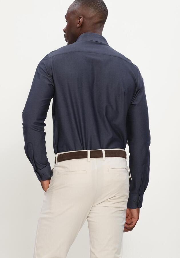 PROFUOMO Heren Overhemden Shirt X-cutaway Japanese Knitted Donkerblauw - Foto 3