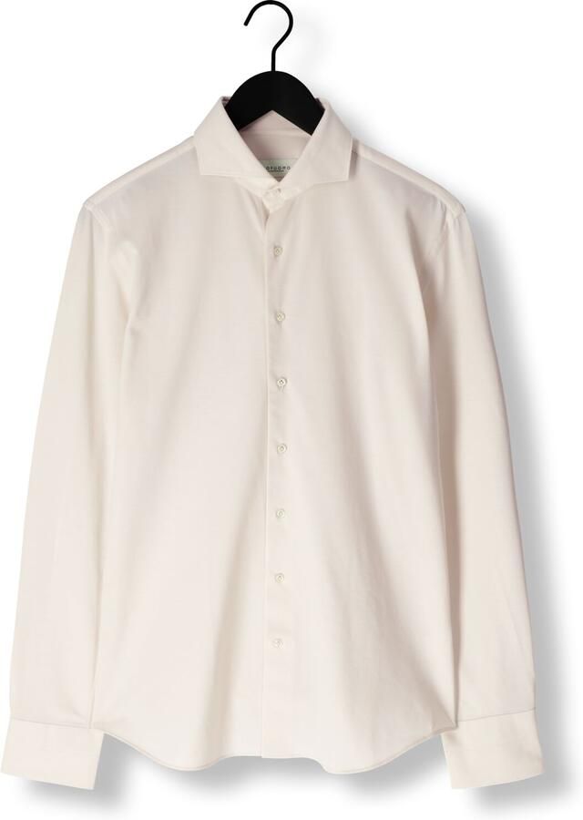 PROFUOMO Heren Overhemden Shirt X-cutaway Japanese Knitted Ecru