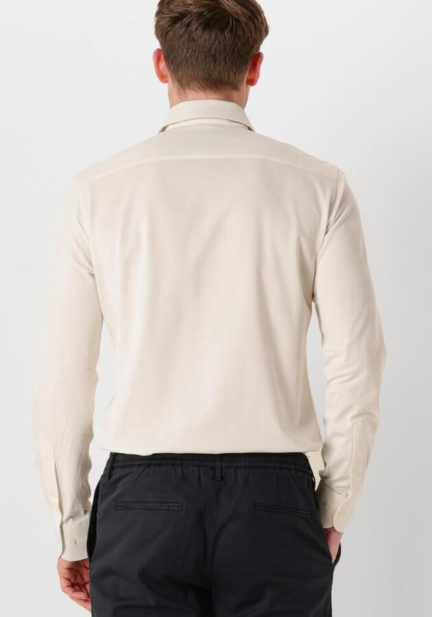 PROFUOMO Heren Overhemden Shirt X-cutaway Japanese Knitted Ecru - Foto 3