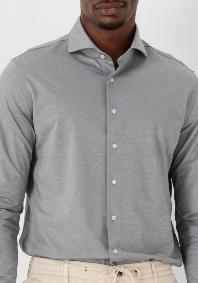 PROFUOMO Heren Overhemden Shirt X-cutaway Japanese Knitted Grijs - Foto 2