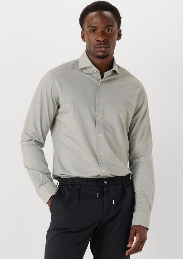 PROFUOMO Heren Overhemden Shirt X-cutaway Japanese Knitted Grijs - Foto 4