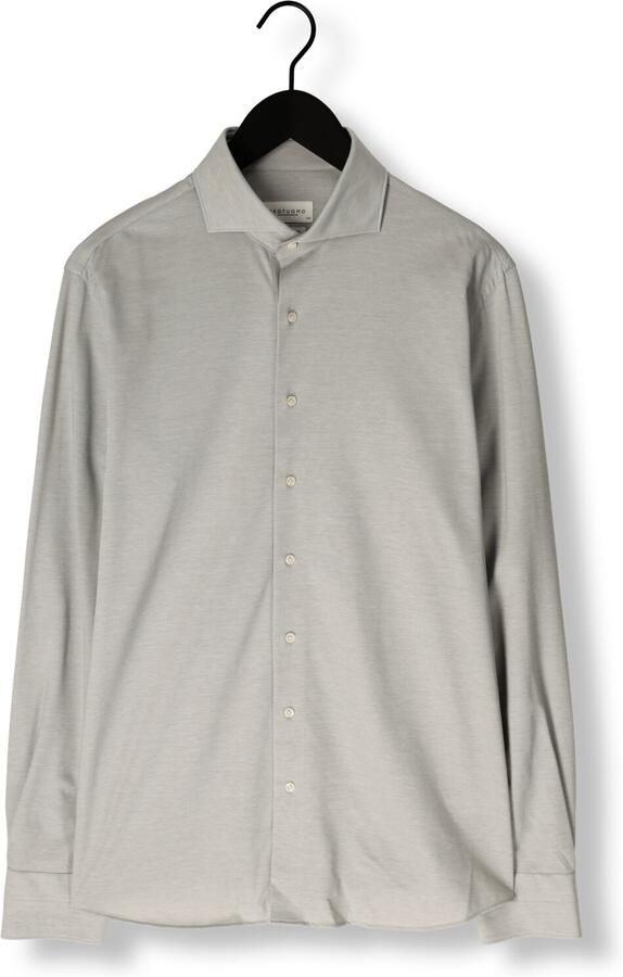 PROFUOMO Heren Overhemden Shirt X-cutaway Japanese Knitted Grijs - Foto 3