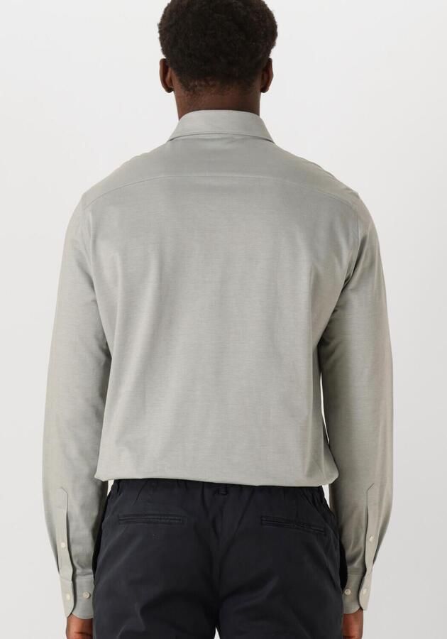 PROFUOMO Heren Overhemden Shirt X-cutaway Japanese Knitted Grijs