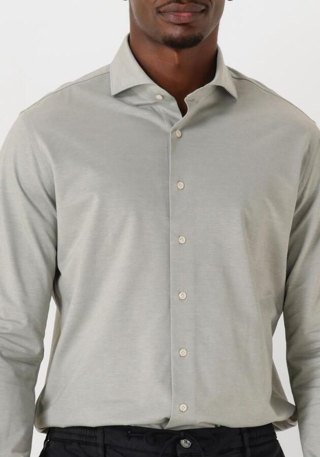 PROFUOMO Heren Overhemden Shirt X-cutaway Japanese Knitted Grijs - Foto 2