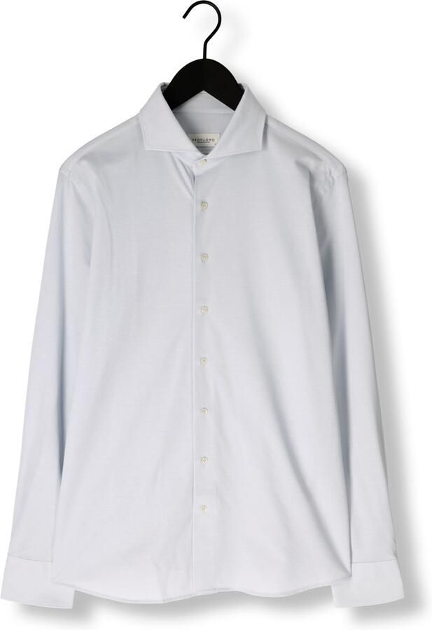 PROFUOMO Heren Overhemden Shirt X-cutaway Japanese Knitted Lichtblauw - Foto 3