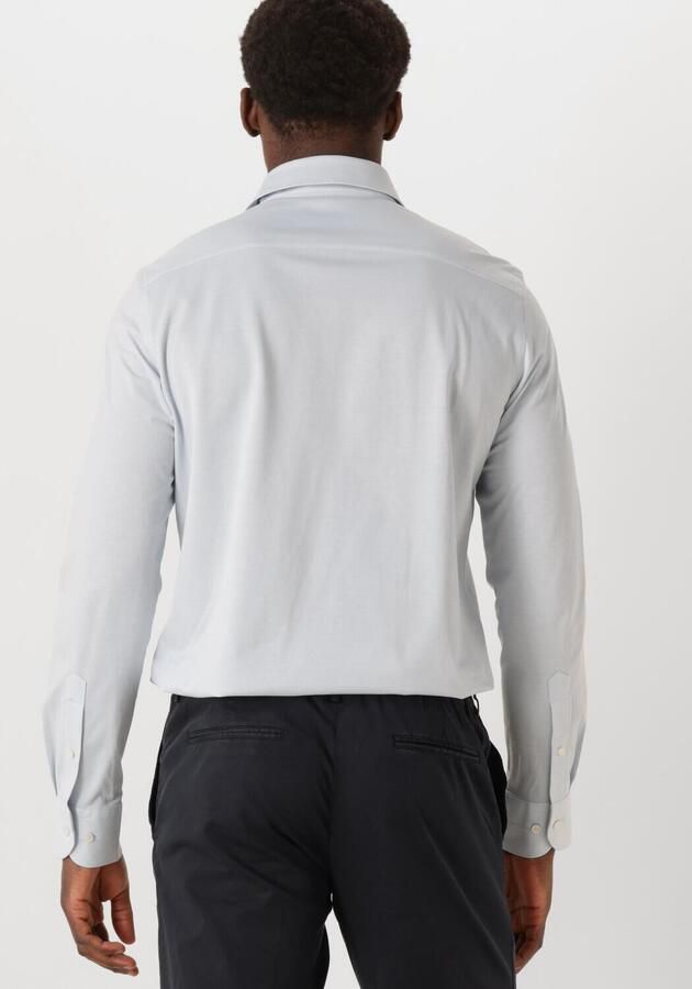 PROFUOMO Heren Overhemden Shirt X-cutaway Japanese Knitted Lichtblauw