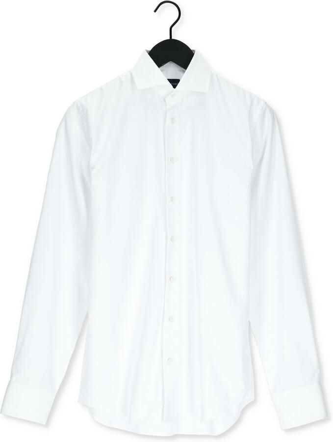 PROFUOMO Heren Overhemden Shirt X-cutaway Japanese Knitted Wit