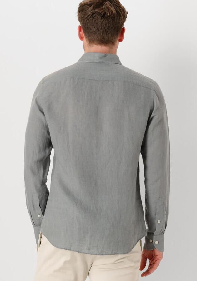 PROFUOMO Heren Overhemden Shirt X-cutaway Linen Groen - Foto 2