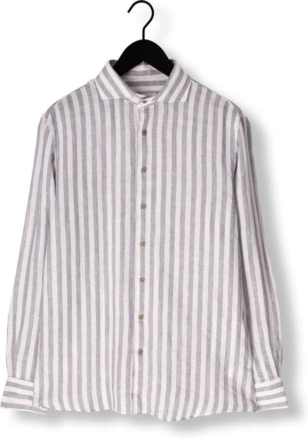 PROFUOMO Heren Overhemden Shirt X-cutaway Linen Wit