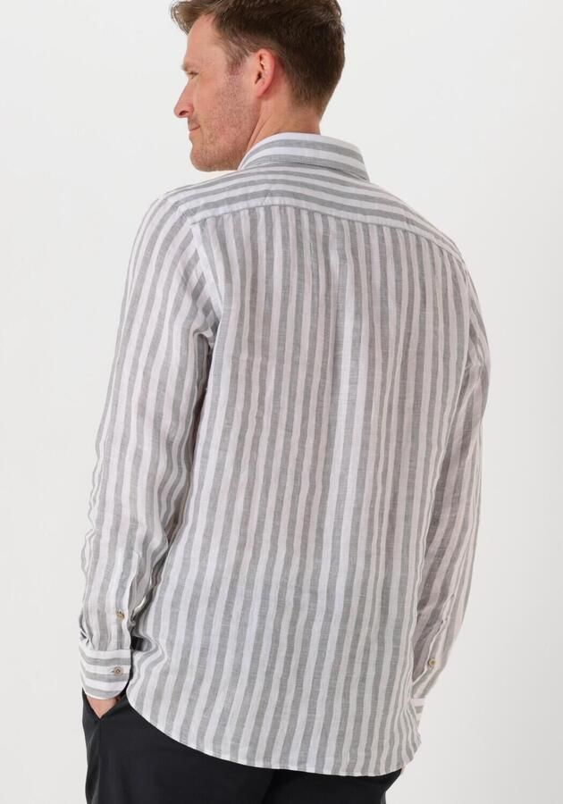 PROFUOMO Heren Overhemden Shirt X-cutaway Linen Wit - Foto 2