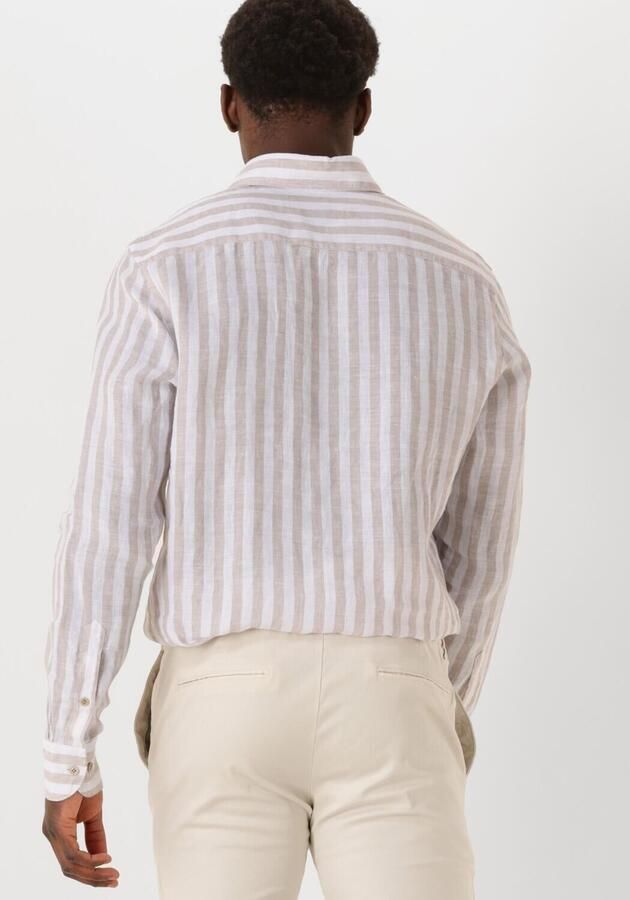 PROFUOMO Heren Overhemden Shirt X-cutaway Linen Wit - Foto 2