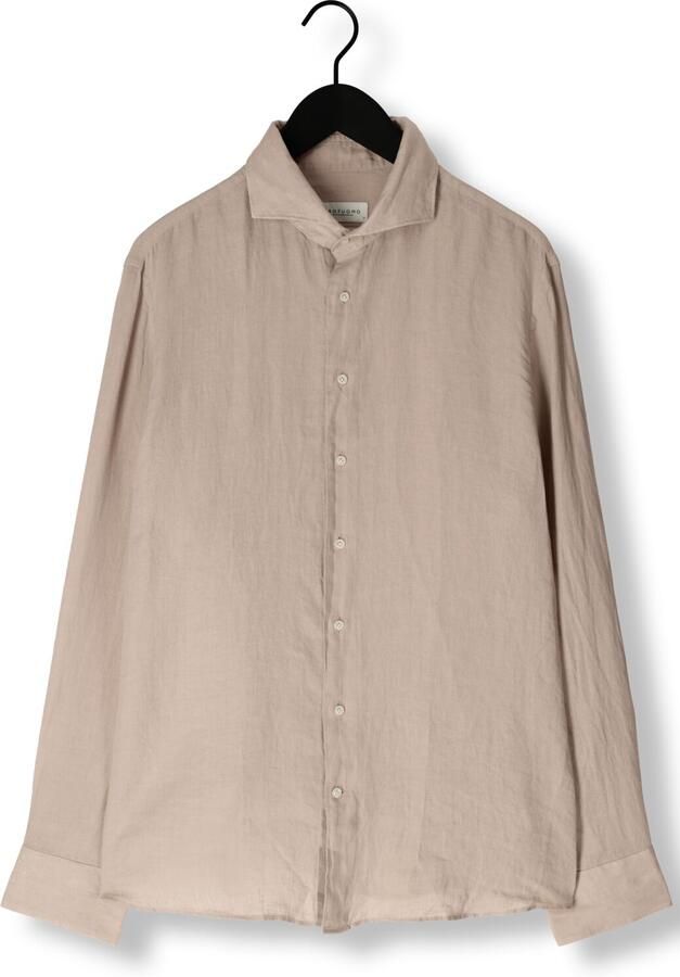 PROFUOMO Heren Overhemden Shirt X-cutaway Sc Linnen Beige - Foto 3