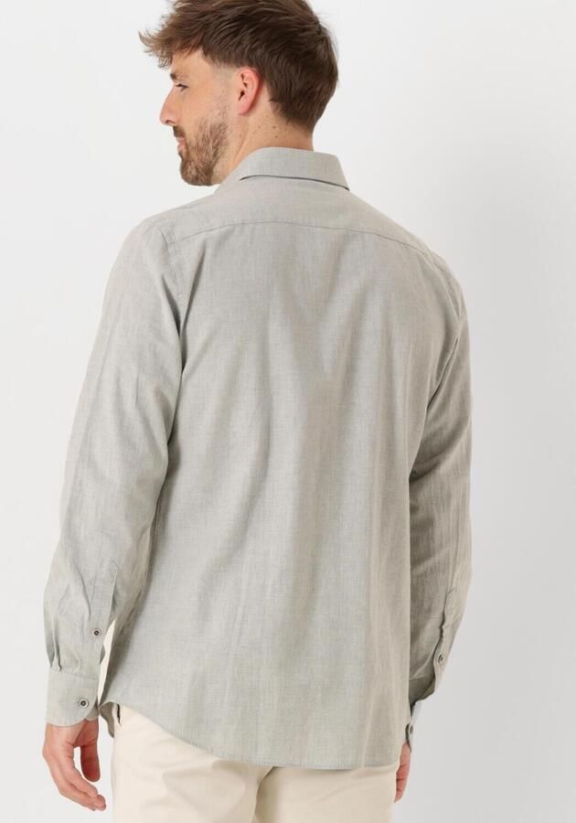 Profuomo Groen Business Overhemd X-Cutaway Katoen Linnen Gray Heren - Foto 2