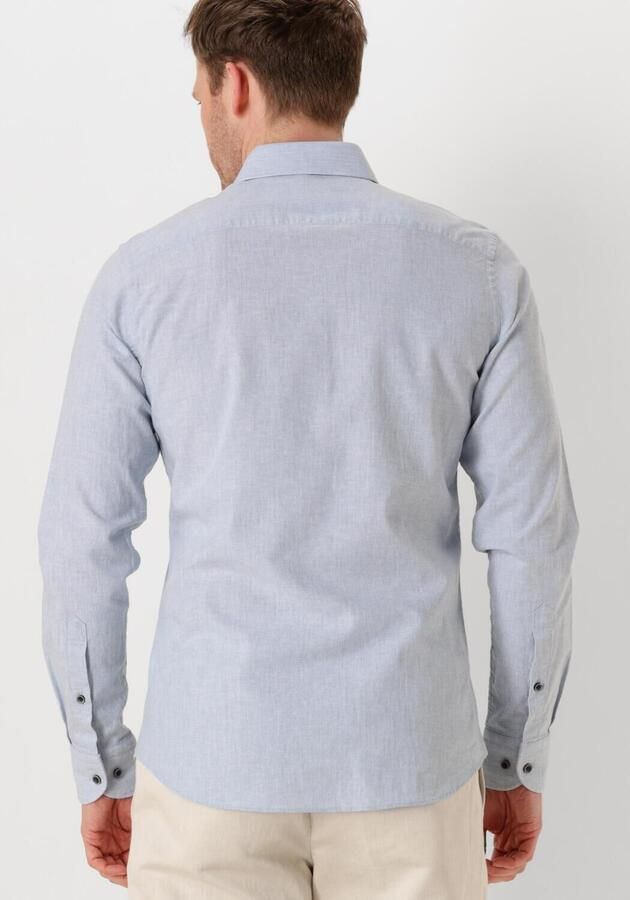 PROFUOMO Heren Overhemden Shirt X-cutaway Sc Sf Cotton Linen Lichtblauw - Foto 3