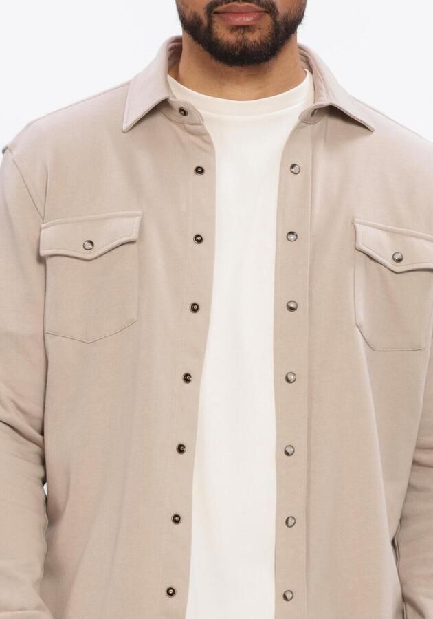 Profuomo Overhemd Lange Mouw Overshirt Western Beige - Foto 4