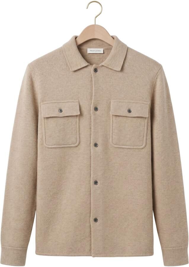 PROFUOMO Heren Overshirts New England Beige - Foto 2