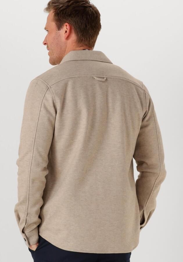 PROFUOMO Heren Overshirts Overshirt Cutaway Knitted Beige - Foto 2