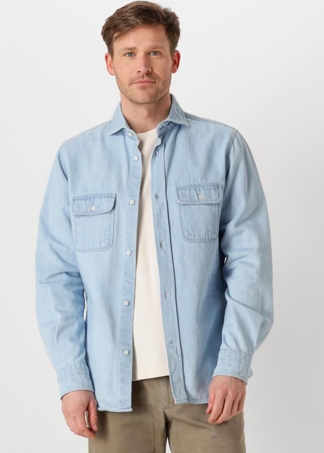 PROFUOMO Heren Overshirts Overshirt Denim Light Blauw - Foto 4