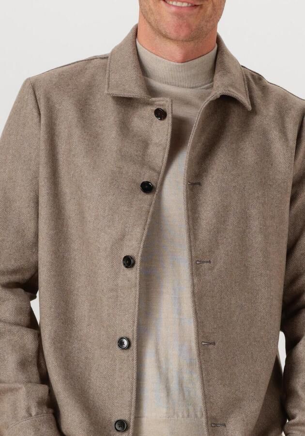 PROFUOMO Heren Overshirts Overshirt Hb Small Beige - Foto 2